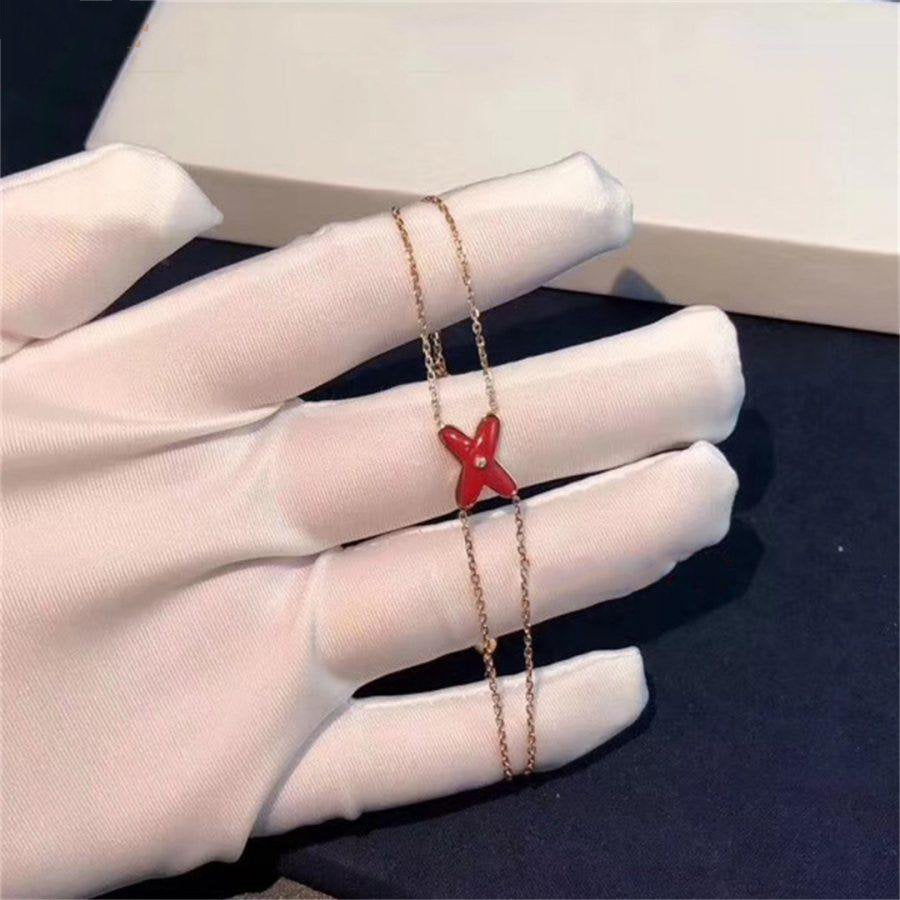 [Royal Top]JEUX BRACELET CARNELIAN PINK GOLD 1 DIAMOND