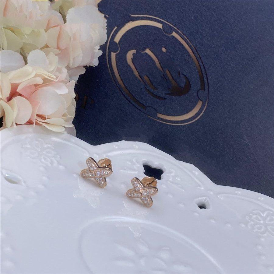 [Royal Top]JEUX DE PINK GOLD DIAMOND EARRINGS