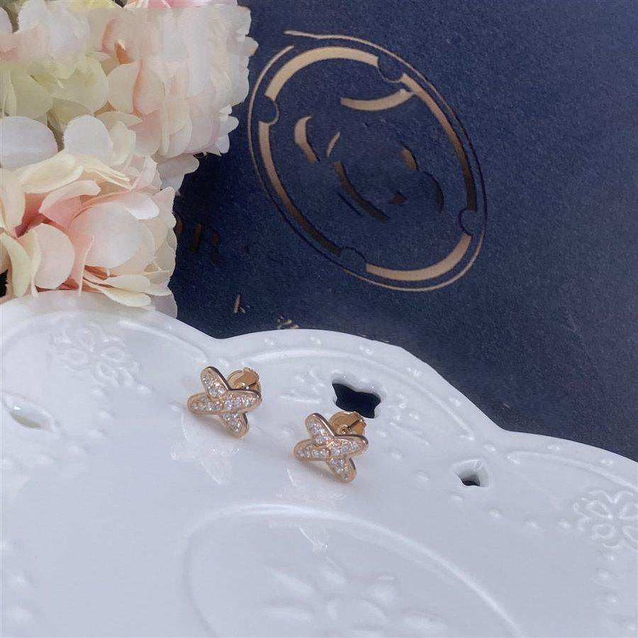 [Royal Top]JEUX DE PINK GOLD DIAMOND EARRINGS