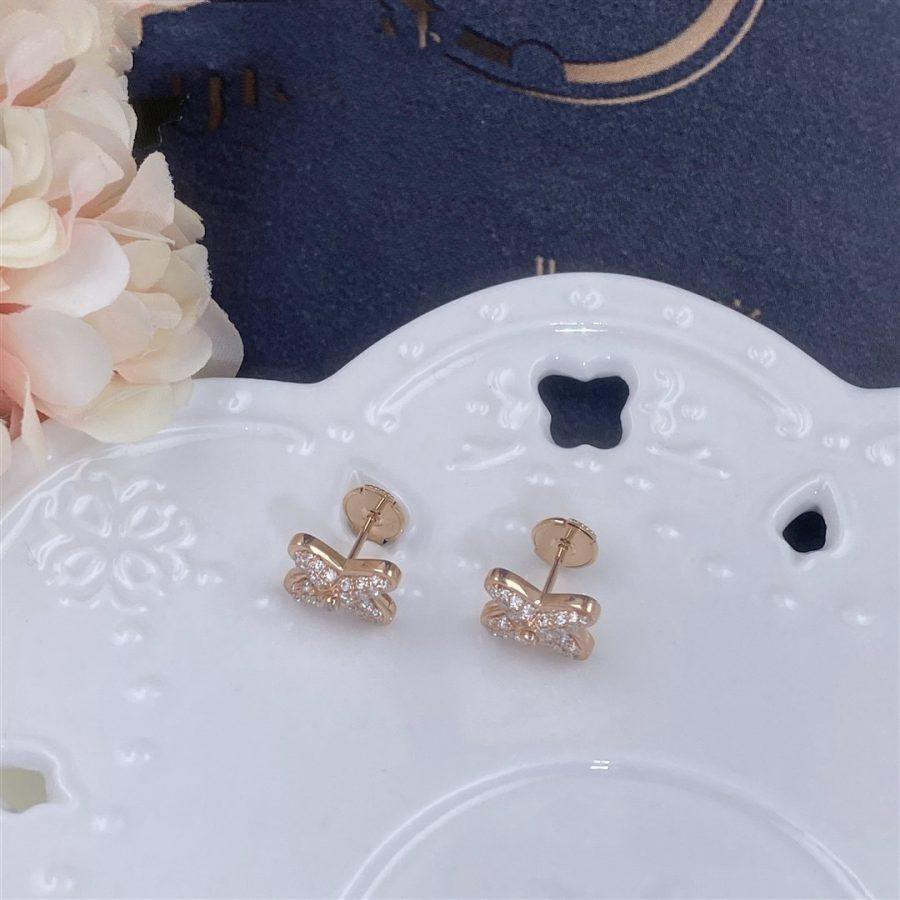 [Royal Top]JEUX DE PINK GOLD DIAMOND EARRINGS
