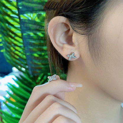 [Royal Top]JEUX DE SILVER DIAMOND EARRINGS