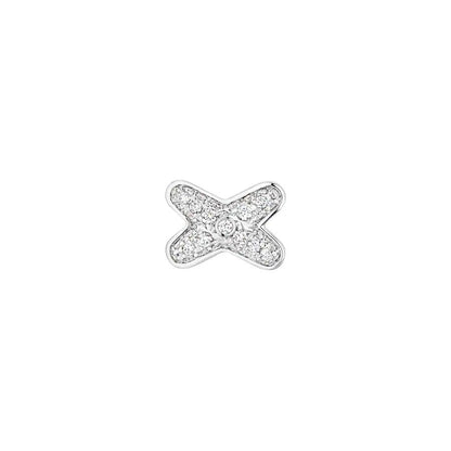 [Royal Top]JEUX DE SILVER DIAMOND EARRINGS