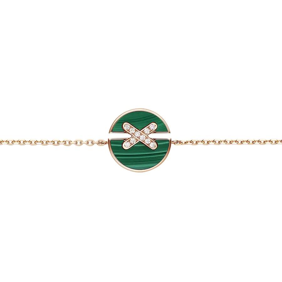 [Royal Top]JEUX DE BRACELET MALACHITE PINK GOLD DIAMONDS