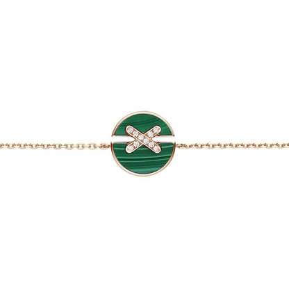 [Royal Top]JEUX DE BRACELET MALACHITE PINK GOLD DIAMONDS