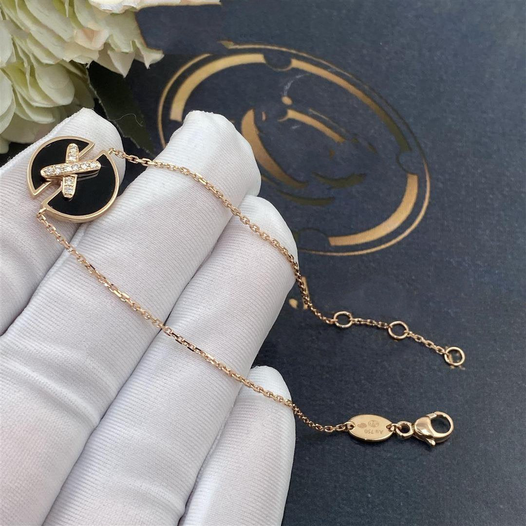 [Royal Top]JEUX DE BRACELET ONYX PINK GOLD DIAMOND