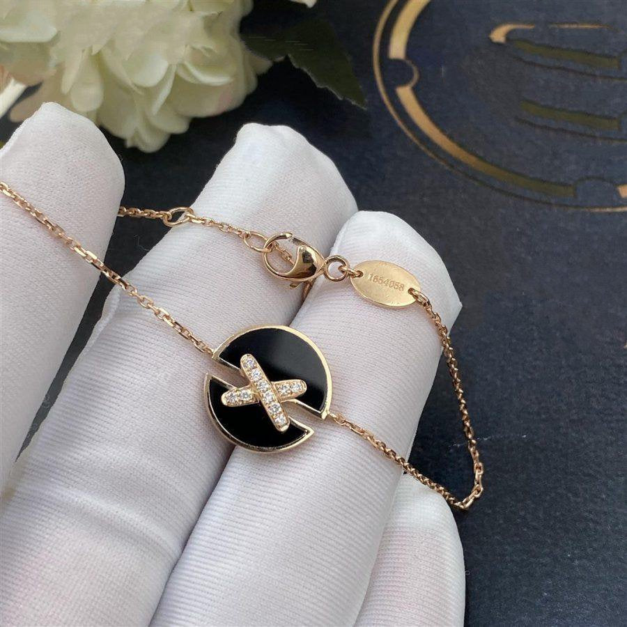 [Royal Top]JEUX DE BRACELET ONYX PINK GOLD DIAMOND