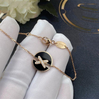 [Royal Top]JEUX DE BRACELET ONYX PINK GOLD DIAMOND