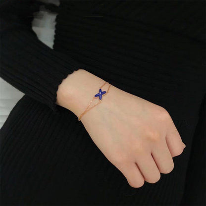 [Royal Top]Hollow Design Four-Leaf Clover Flower Shape Ring
