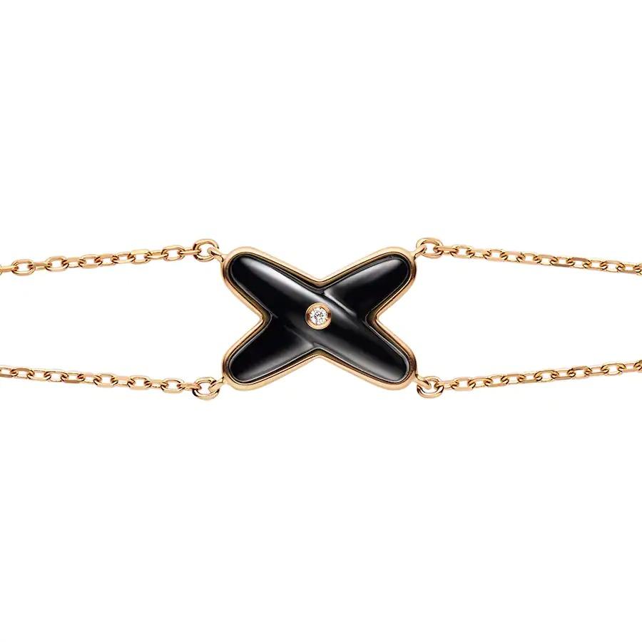 [Royal Top]JEUX BRACELET ONYX PINK GOLD 1 DIAMOND