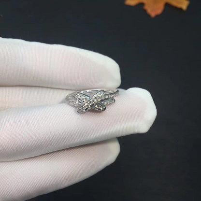 [Royal Top]JEUX DE SILVER DIAMOND RING
