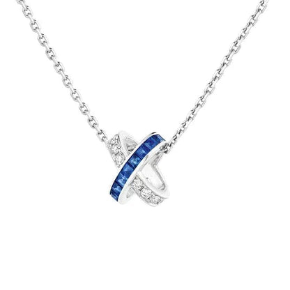 [Royal Top]LIENS DIAMOND SILVER NECKLACE