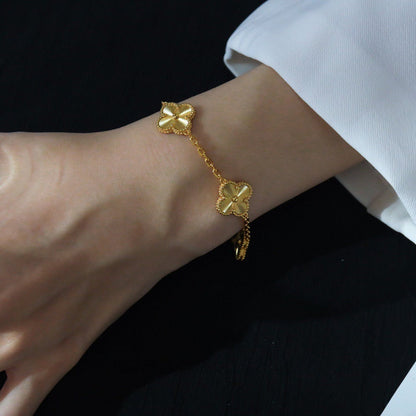 [Royal Top] CLOVER 5 MOTIF LASER BRACELET COLLECTION