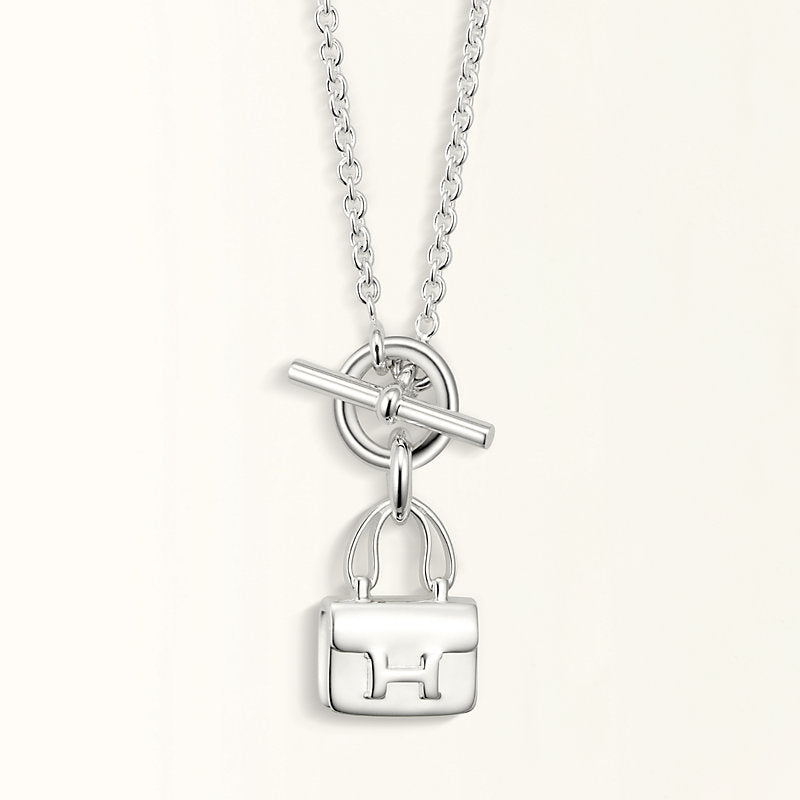[Royal Top]POP H PEDANT SILVER NECKLACE