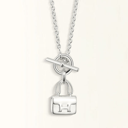 [Royal Top]POP H PEDANT SILVER NECKLACE