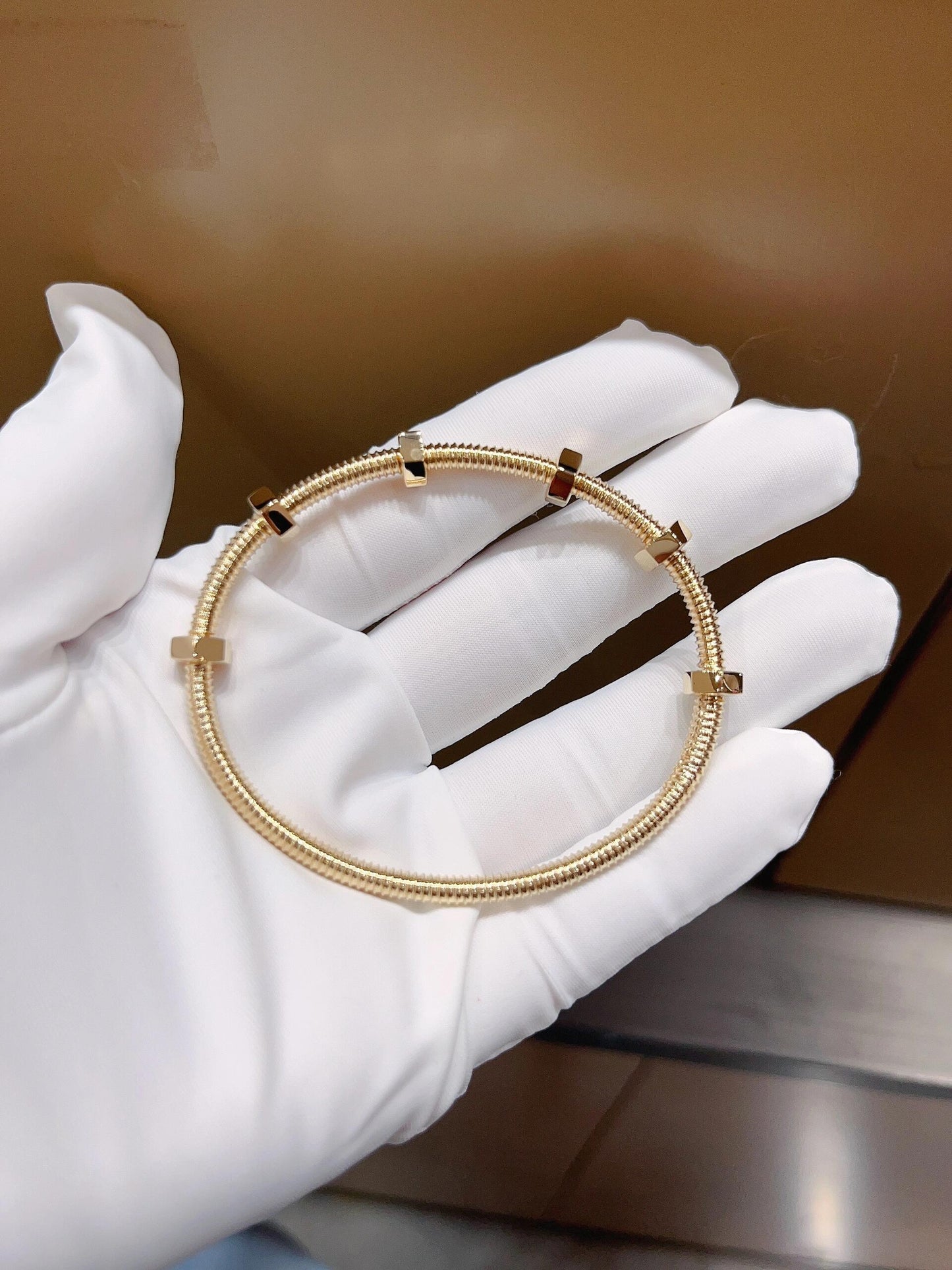 [Royal Top jewelrys]CT THREADED BRACELET