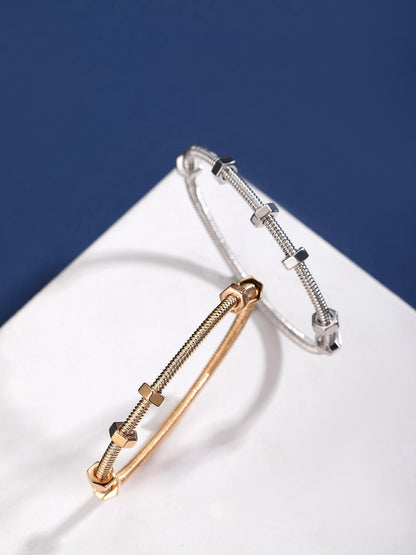 [Royal Top jewelrys]CT THREADED BRACELET