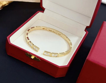 [Royal Top jewelrys]LOVE DIAMOND OPEN  BRACELET