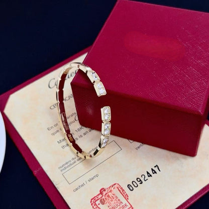 [Royal Top jewelrys]LOVE DIAMOND OPEN  BRACELET