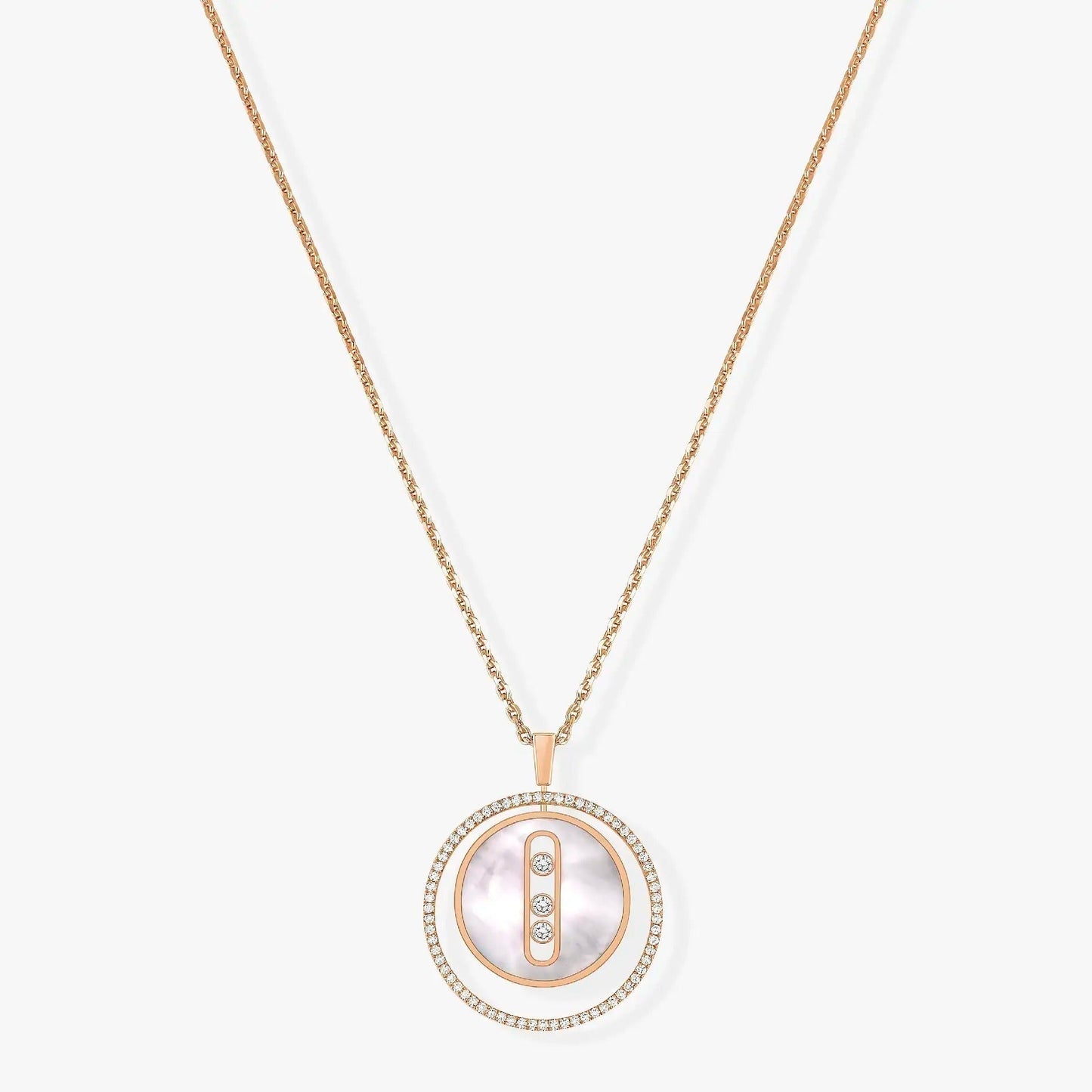 [⭐JeweliWhal]Demo MOVE MM NACRE BLANCHE DIAMOND NECKLACE