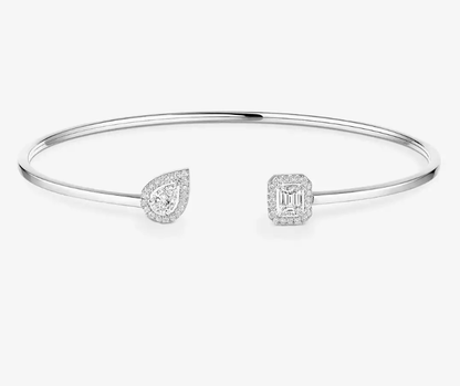 [Royal Top] M Delicate Double-Diamond Bracelet