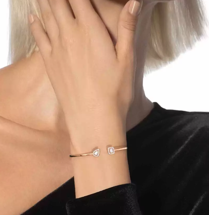 [Royal Top] M Delicate Double-Diamond Bracelet