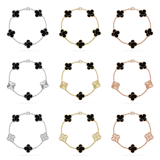 [Royal Top] CLOVER 5 MOTIF PULSAR STONE BRACELET COLLECTION
