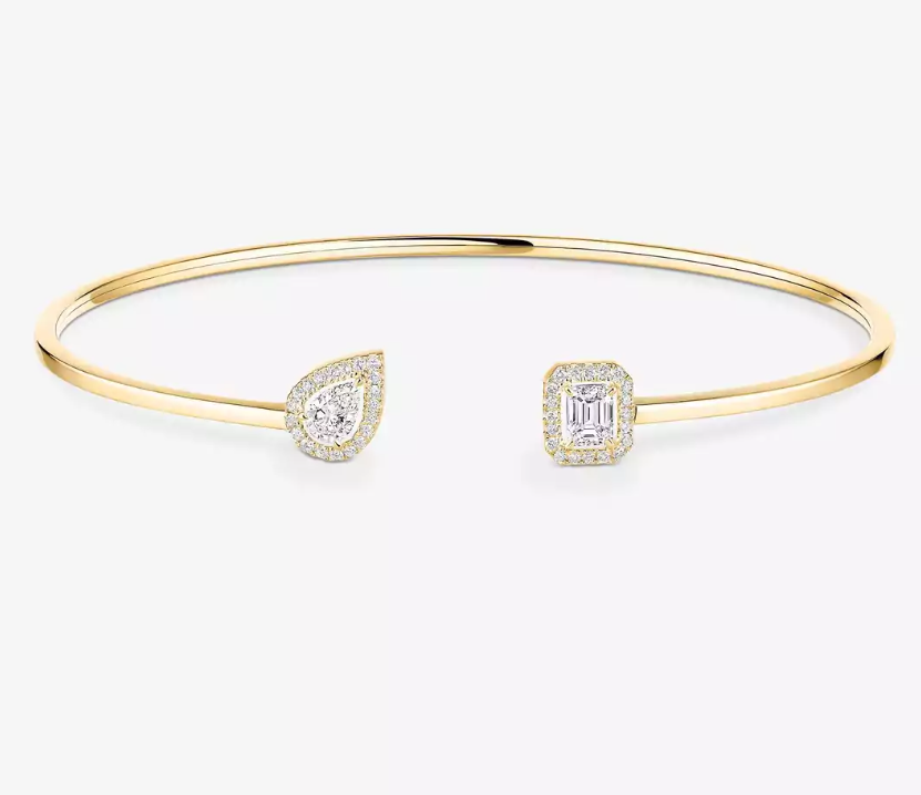 [Royal Top] M Delicate Double-Diamond Bracelet