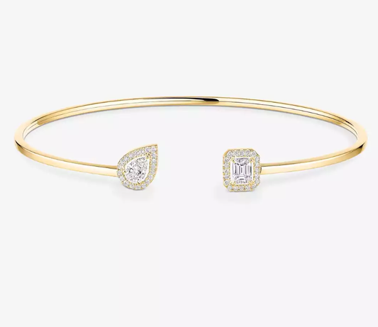 [Royal Top] M Delicate Double-Diamond Bracelet