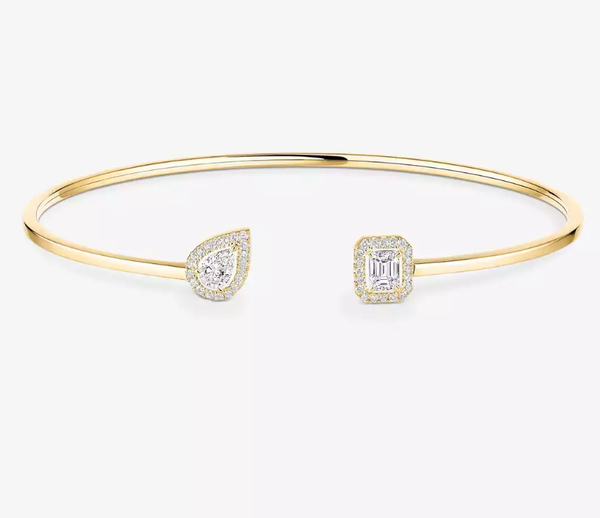 [Royal Top] M Delicate Double-Diamond Bracelet