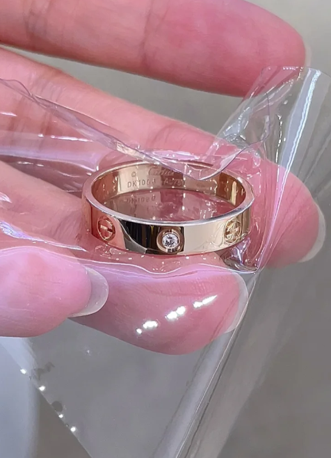 [Royal Top]LOVE RING 4MM 1 DIAMOND
