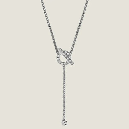 [Royal Top]FINESSE SILVER DIAMOND NECKLACE