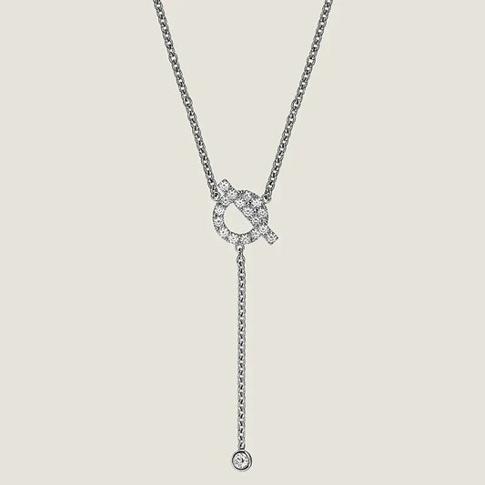 [Royal Top]FINESSE SILVER DIAMOND NECKLACE