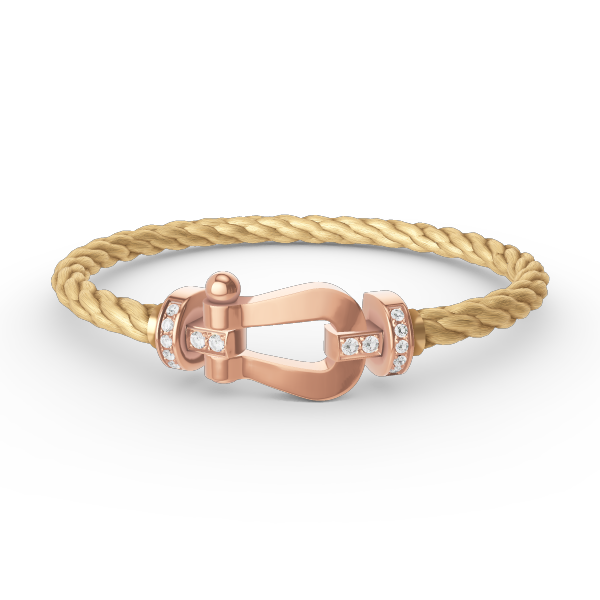[Royal Top]FORCE LARGE HORSESHOE HALF DIAMOND BRACELET ROSE GOLD