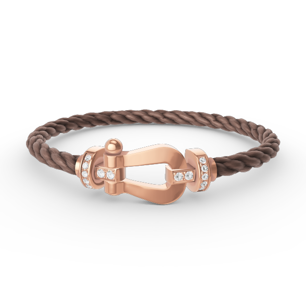 [Royal Top]FORCE LARGE HORSESHOE HALF DIAMOND BRACELET ROSE GOLD