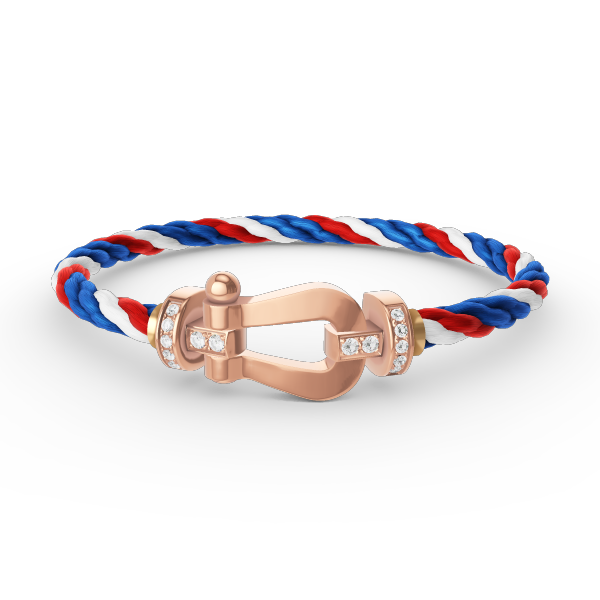 [Royal Top]FORCE LARGE HORSESHOE HALF DIAMOND BRACELET ROSE GOLD