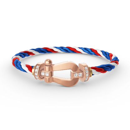 [Royal Top]FORCE LARGE HORSESHOE HALF DIAMOND BRACELET ROSE GOLD