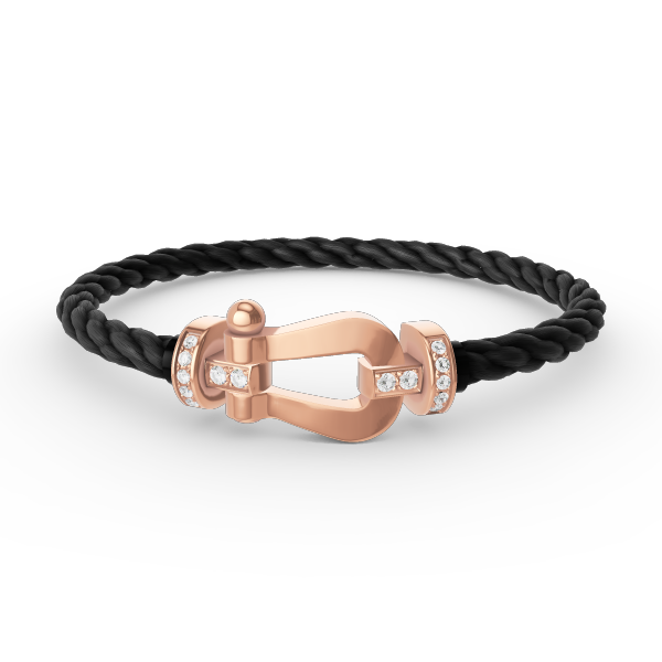 [Royal Top]FORCE LARGE HORSESHOE HALF DIAMOND BRACELET ROSE GOLD