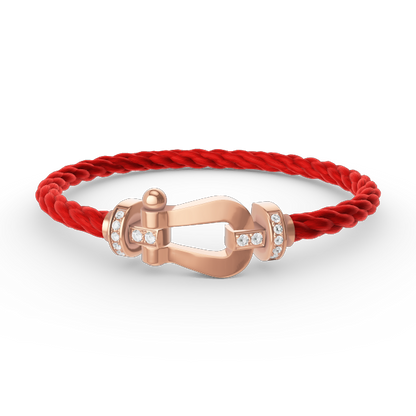 [Royal Top]FORCE LARGE HORSESHOE HALF DIAMOND BRACELET ROSE GOLD
