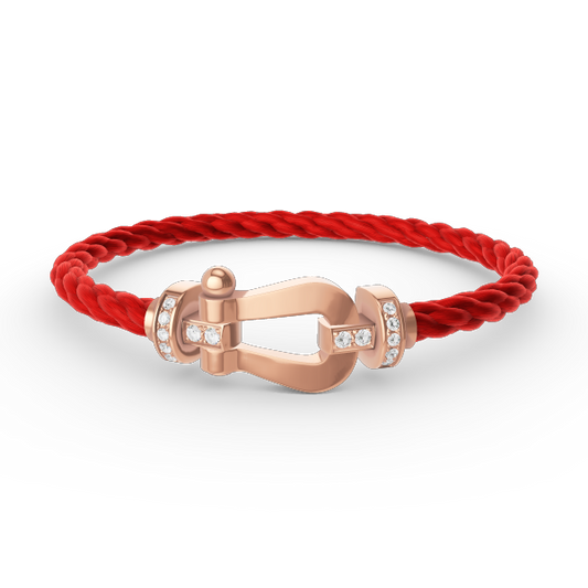 [Royal Top]FORCE LARGE HORSESHOE HALF DIAMOND BRACELET ROSE GOLD