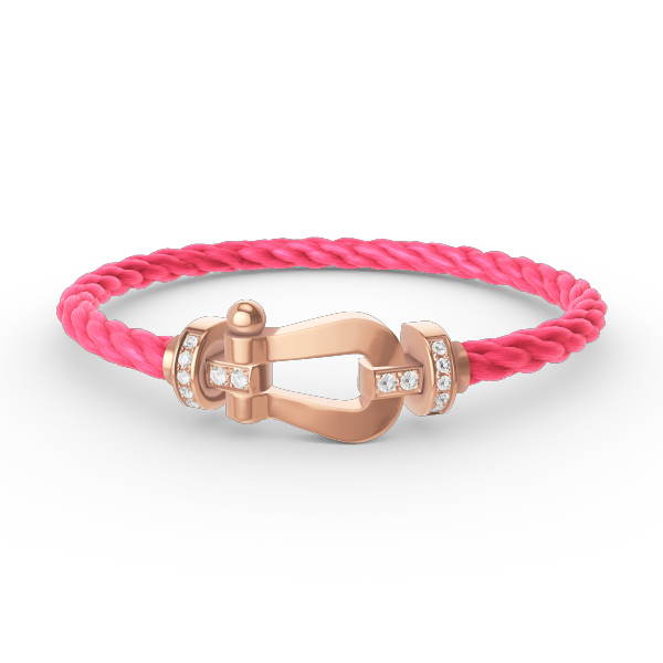 [Royal Top]FORCE LARGE HORSESHOE HALF DIAMOND BRACELET ROSE GOLD