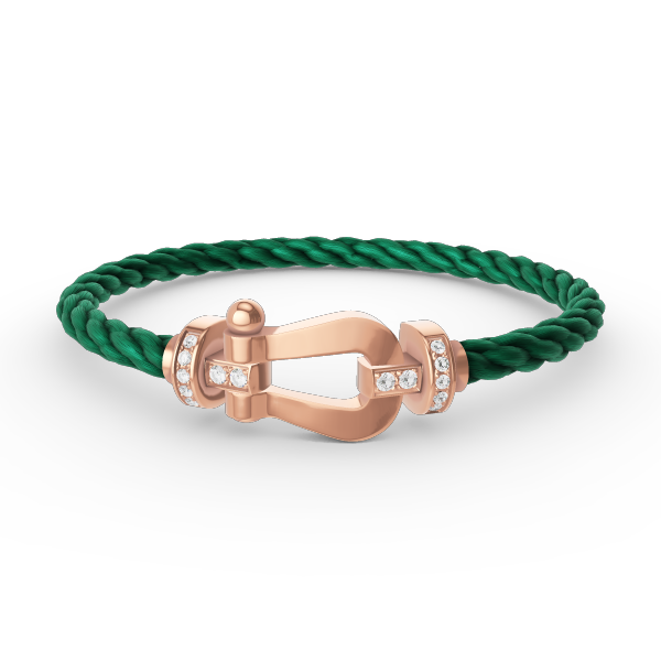 [Royal Top]FORCE LARGE HORSESHOE HALF DIAMOND BRACELET ROSE GOLD