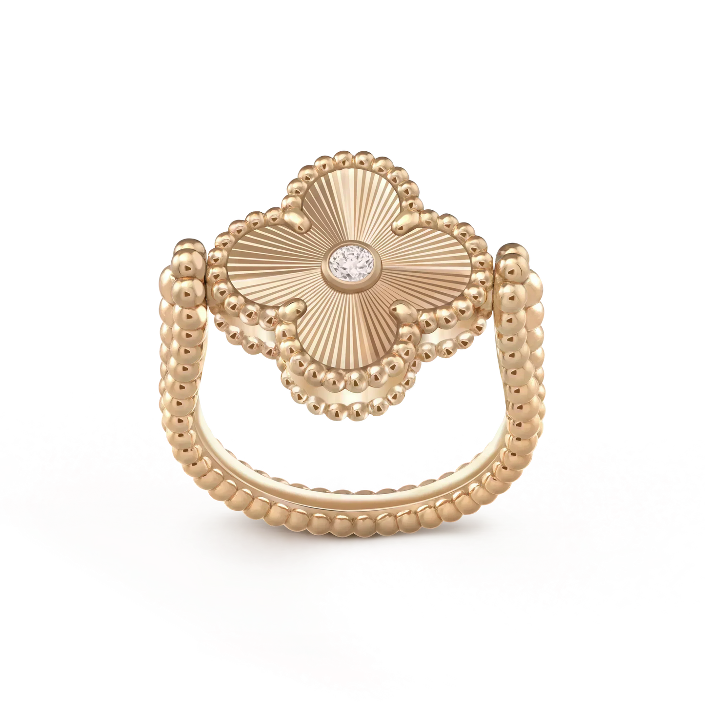 [Royal Top]CLOVER RIVERSIBLE ROSE GOLD RING