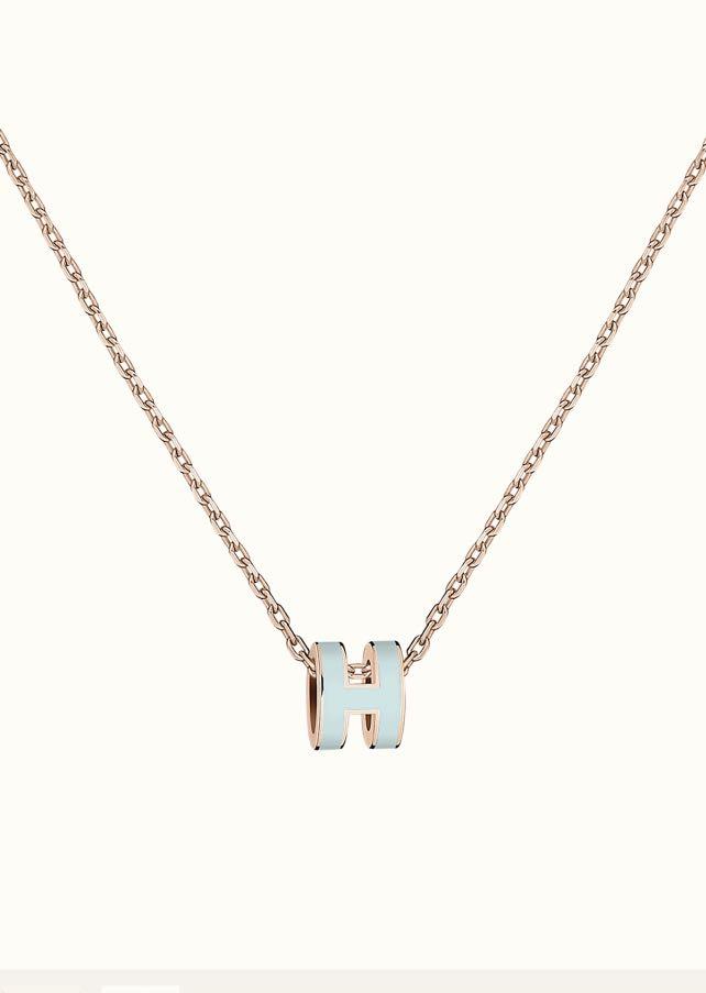 [Royal Top]POP H LIGHT BLUE NECKLACE