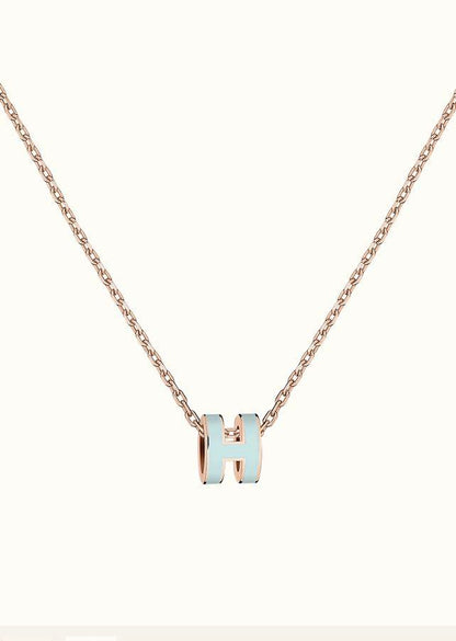[Royal Top]POP H LIGHT BLUE NECKLACE