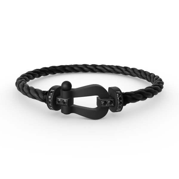 [Royal Top]FORCE LARGE SERIES HORSESHOE BLACK SAMURAI BRACELET