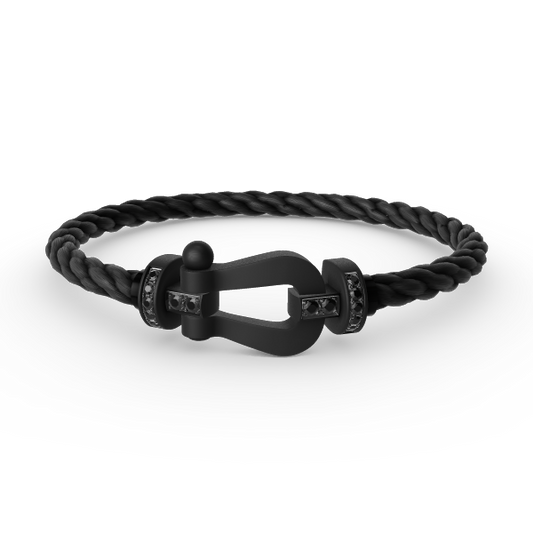 [Royal Top]FORCE LARGE SERIES HORSESHOE BLACK SAMURAI BRACELET