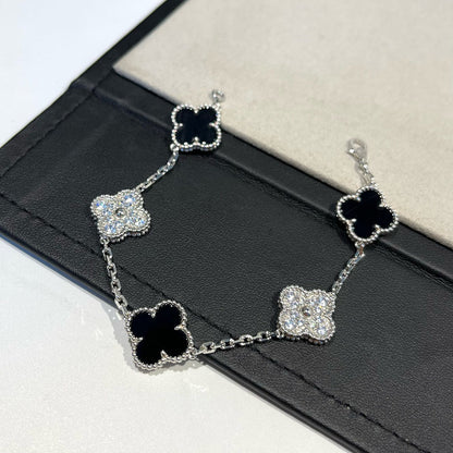 [Royal Top] CLOVER 5 MOTIF ONYXS BRACELET COLLECTION