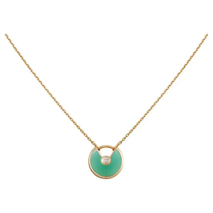 [Royal Top]AMULETTE GOLD MALACHITE NECKLACE