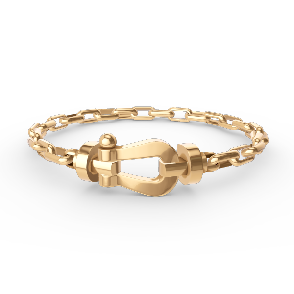 [Royal Top]FORCE LARGE HORSESHOE CLASP  METAL BRACELET