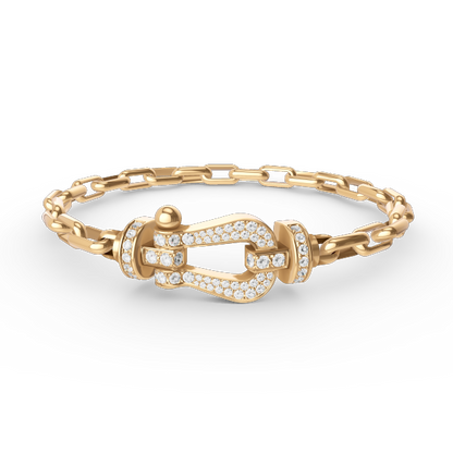 [Royal Top]FORCE LARGE HORSESHOE CLASP  METAL BRACELET